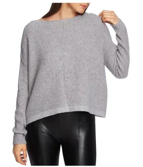 1.State Womens Lace-Up Back Pullover Sweater