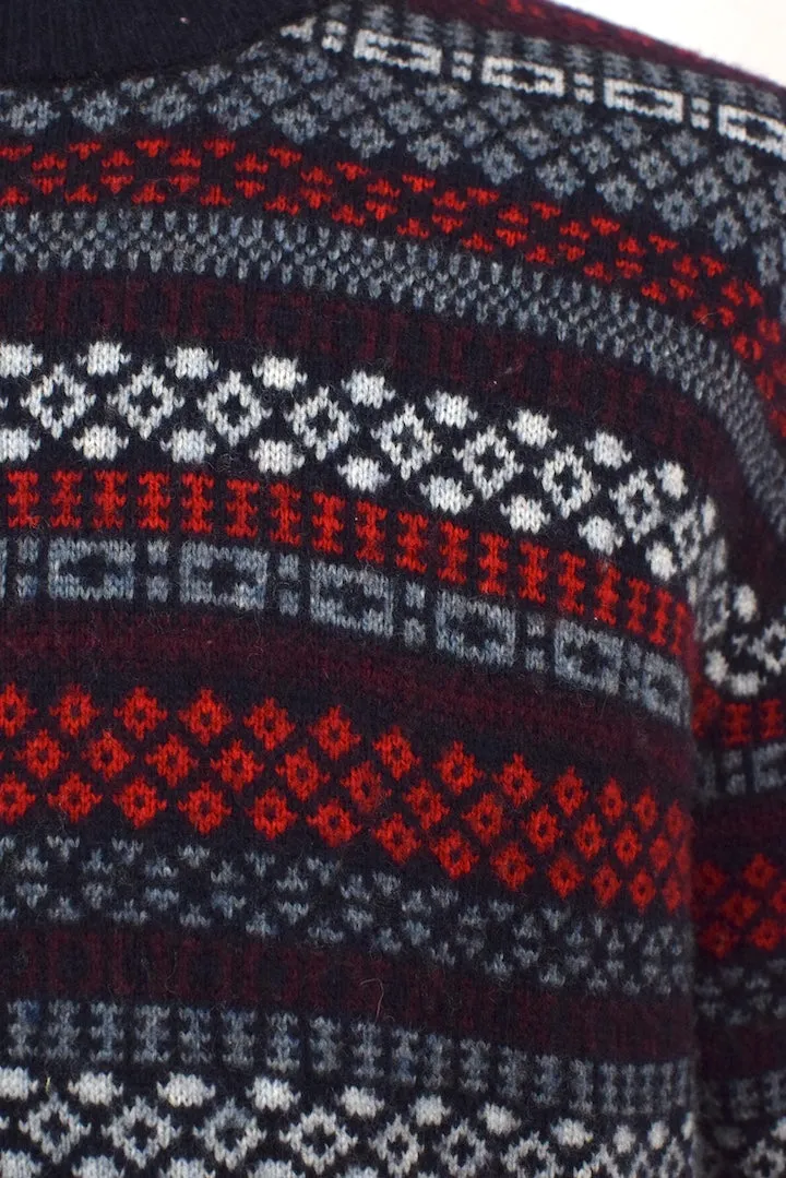 Abstract Pattern Knitted Jumper