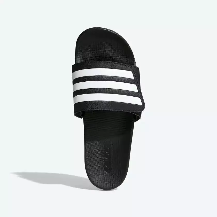 Adidas Adilette Comfort Adjustable Bandage Slides - Cloud White/Core Black