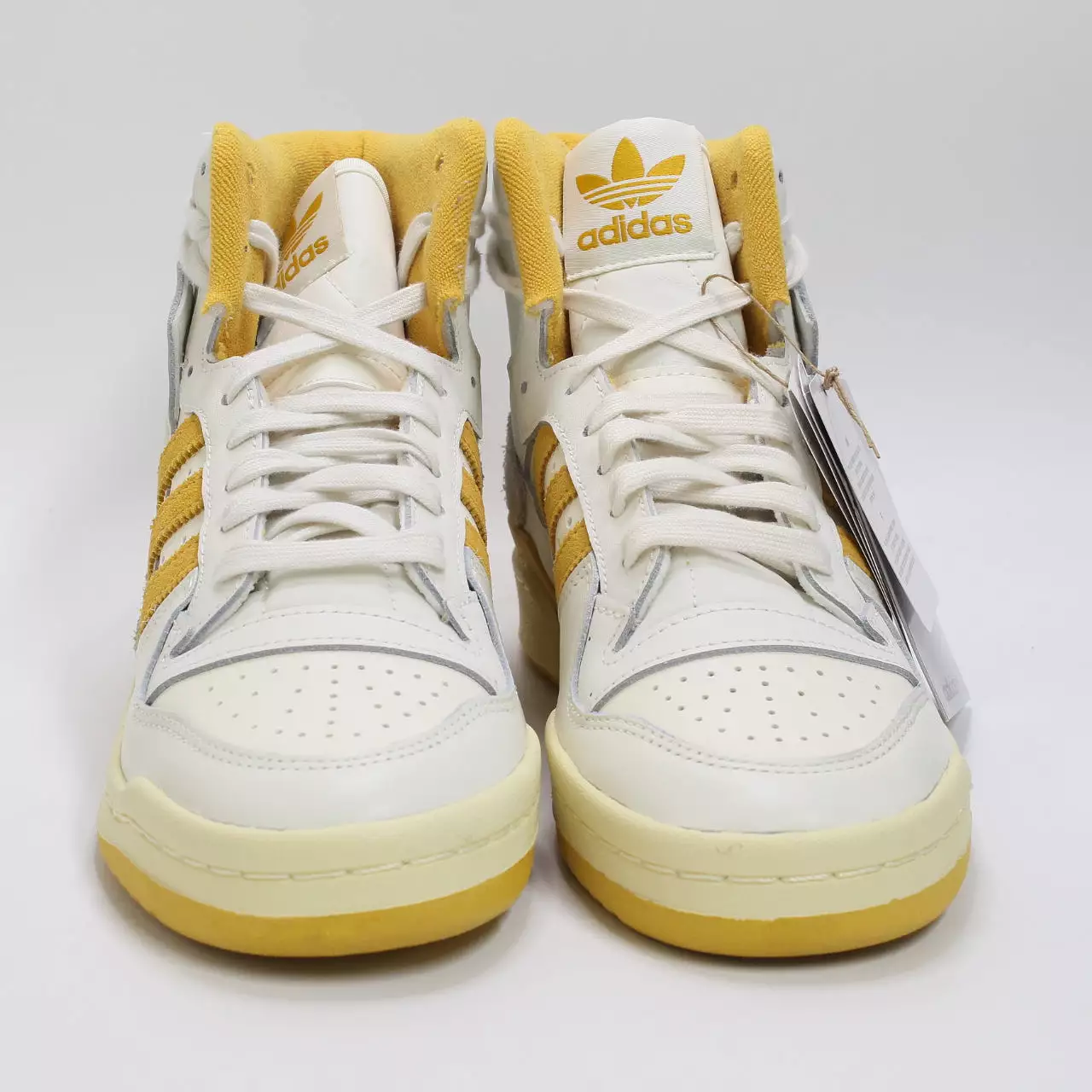 adidas Forum 84 Hi Off White Pre Loved Yellow Cloud White Trainers