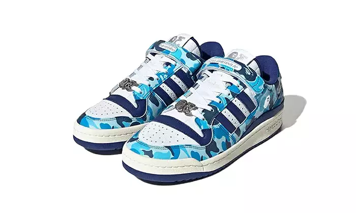 ADIDAS FORUM 84 LOW BAPE 30TH ANNIVERSARY BLUE CAMO