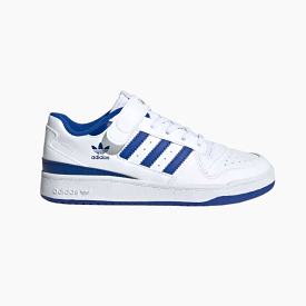 Adidas Forum Low Kids Unisex Shoes (4-7 YEAR) -Cloud White/Royal Blue/Cloud White