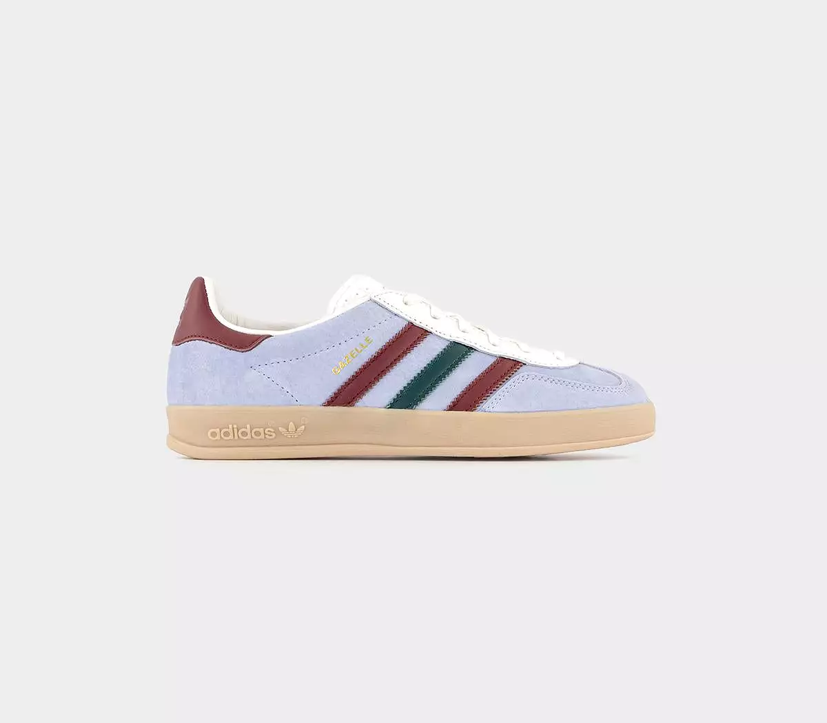 adidas Gazelle Indoor Blue Dawn Collegiate Burgundy Collegiate Green Trainers