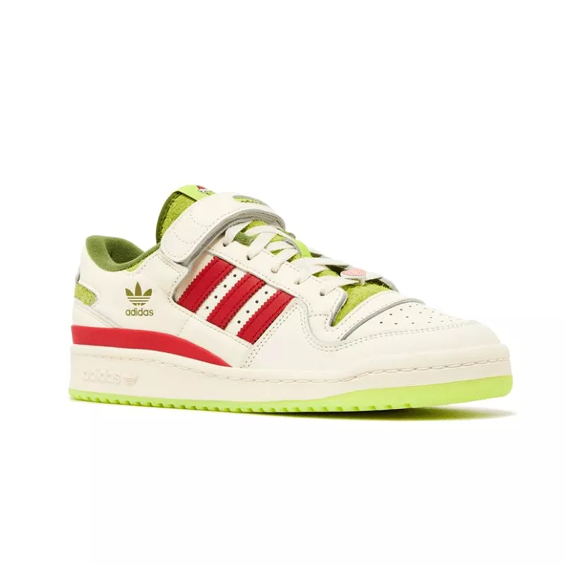 adidas Grinch X Forum Low 'Cream White' - Boy's Grade School