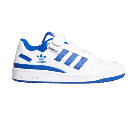 Adidas Men's Forum Low Shoes - Cloud White / Cloud White / Royal Blue