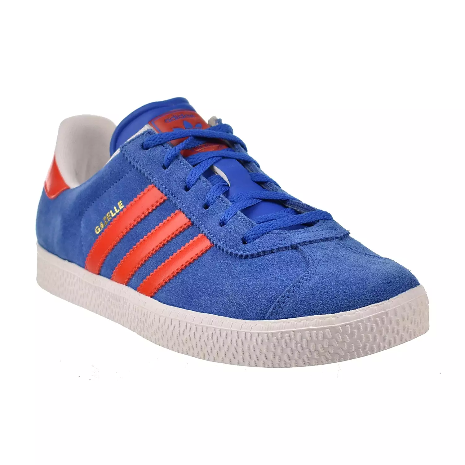 Adidas Original Gazelle 2 J Suede Big Kids' Shoes Blue-Red