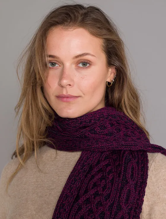 Aran Plated Scarf