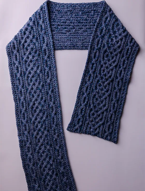 Aran Plated Scarf