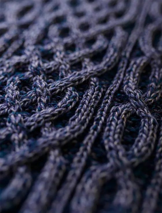 Aran Plated Scarf