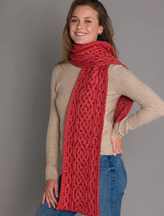 Aran Plated Scarf