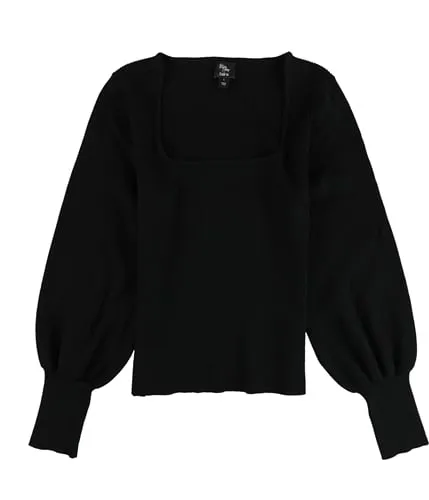 Bar Iii Womens Square-Neck Pullover Sweater