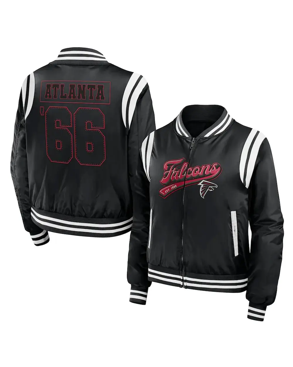 Beaufort Atlanta Falcons Black Wool Jacket - William Jacket