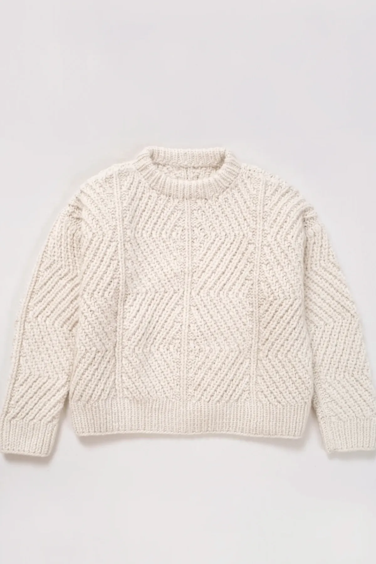 Bevel Sweater - Cream