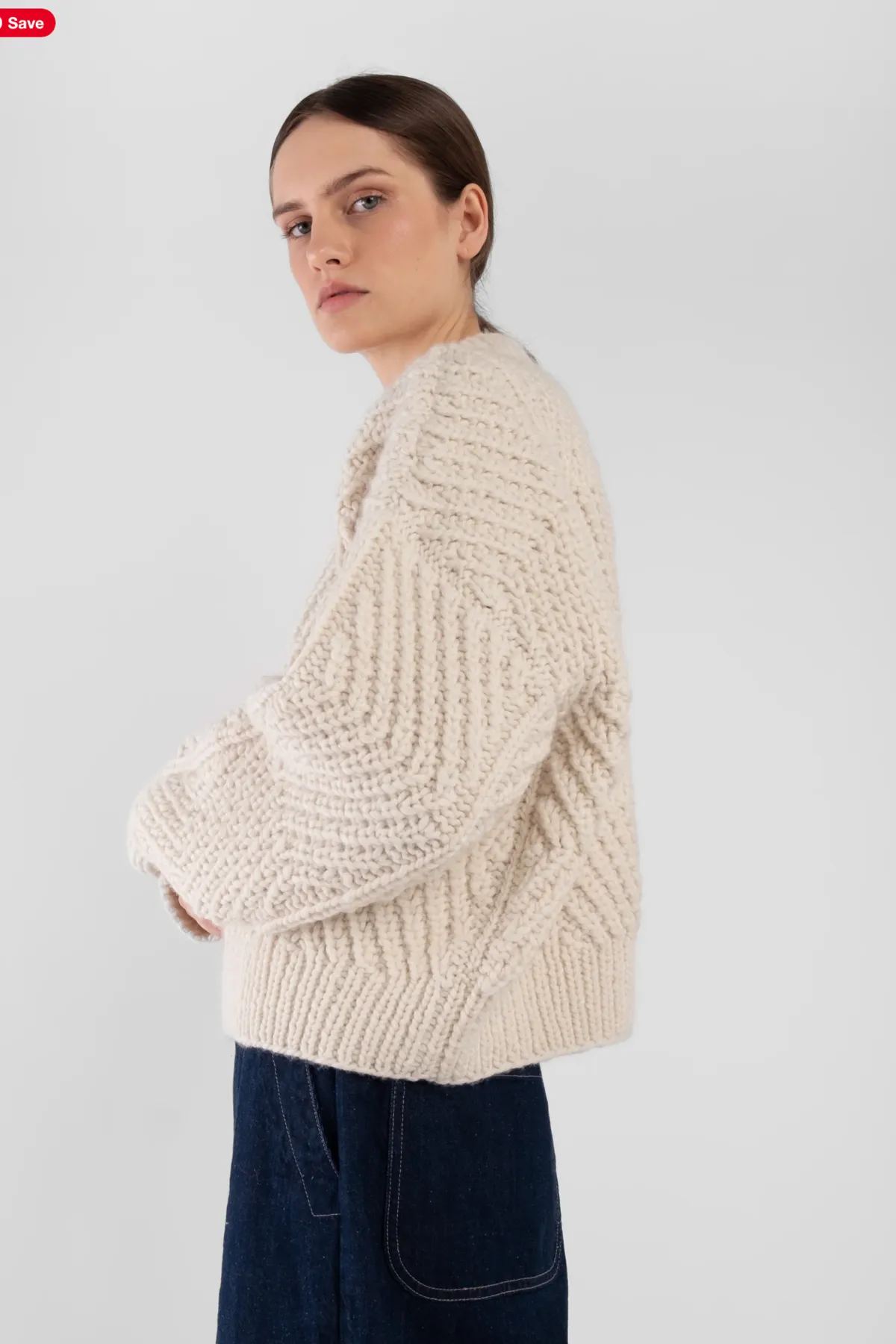 Bevel Sweater - Cream