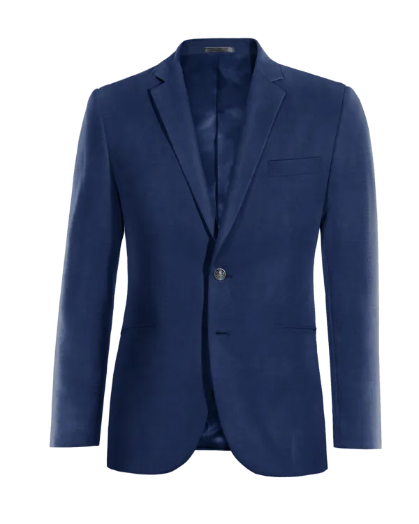  Blazer azul cobalto slim fit