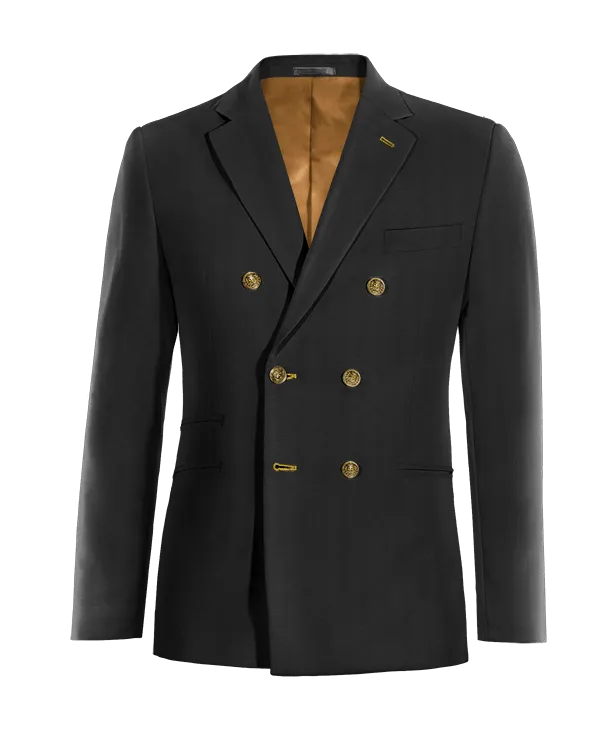  Blazer cruzada negro Ónix slim fit