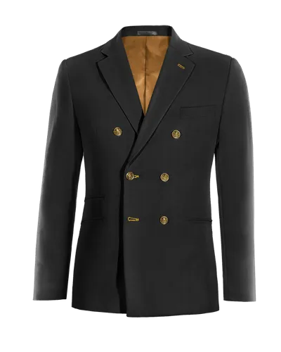  Blazer cruzada negro Ónix slim fit