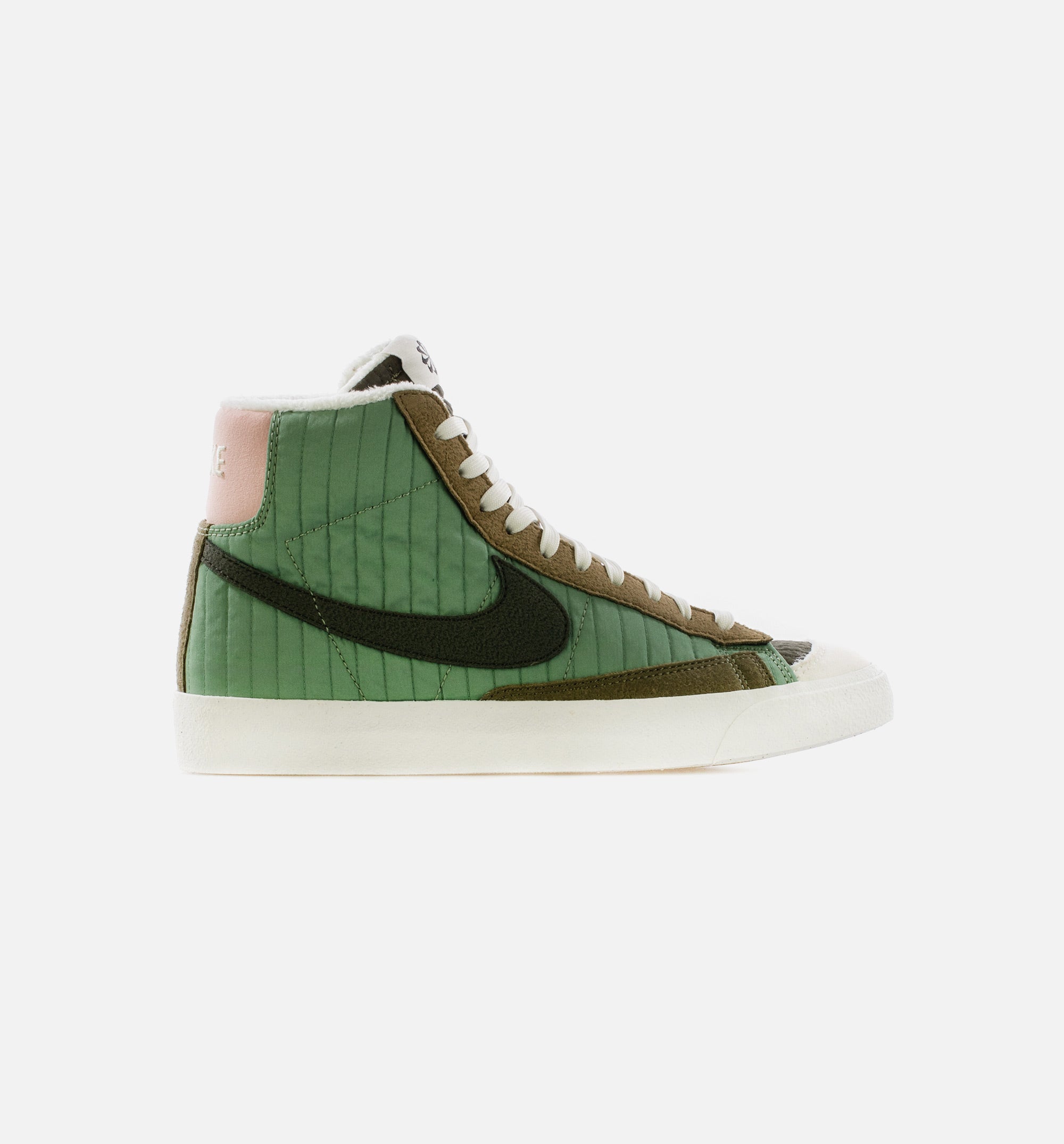 Blazer Mid '77 Grade School Lifestyle Shoe - Oil Green/Sail/Medium Olive/Sequoia