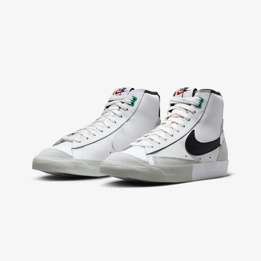 BLAZER MID '77 PREMIUM 'SUMMIT WHITE/BLACK-LIGHT SILVER'