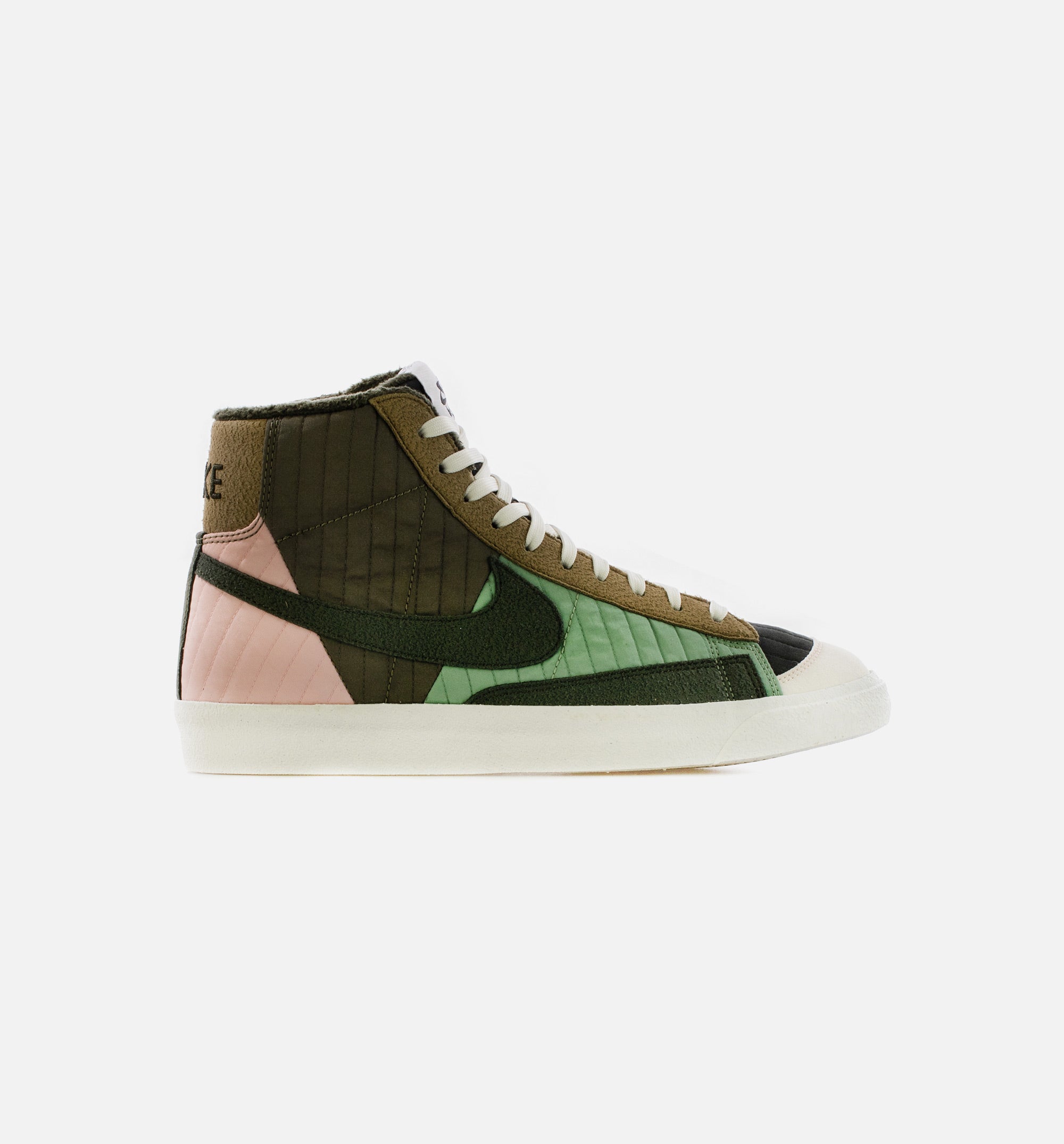 Blazer Mid '77 Sequoia Quilt Mens Lifestyle Shoe - Olive/Green/Pink