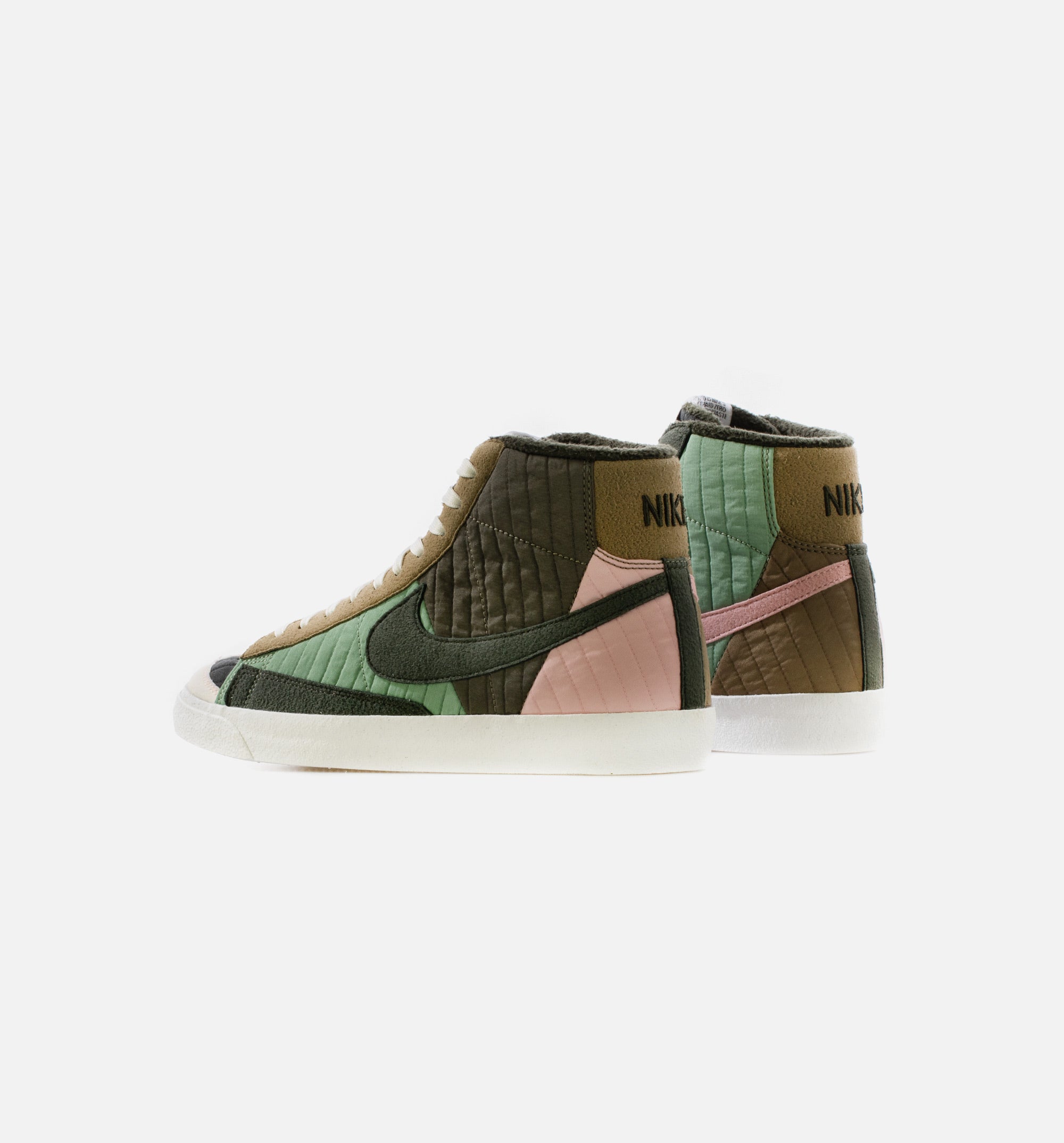 Blazer Mid '77 Sequoia Quilt Mens Lifestyle Shoe - Olive/Green/Pink