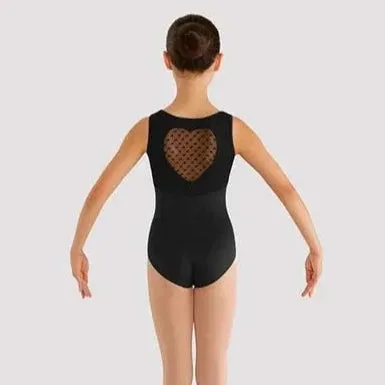 Bloch Black Heart Mesh Tank Leotard