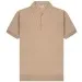 Canali Knitted SS Polo Shirt Brown