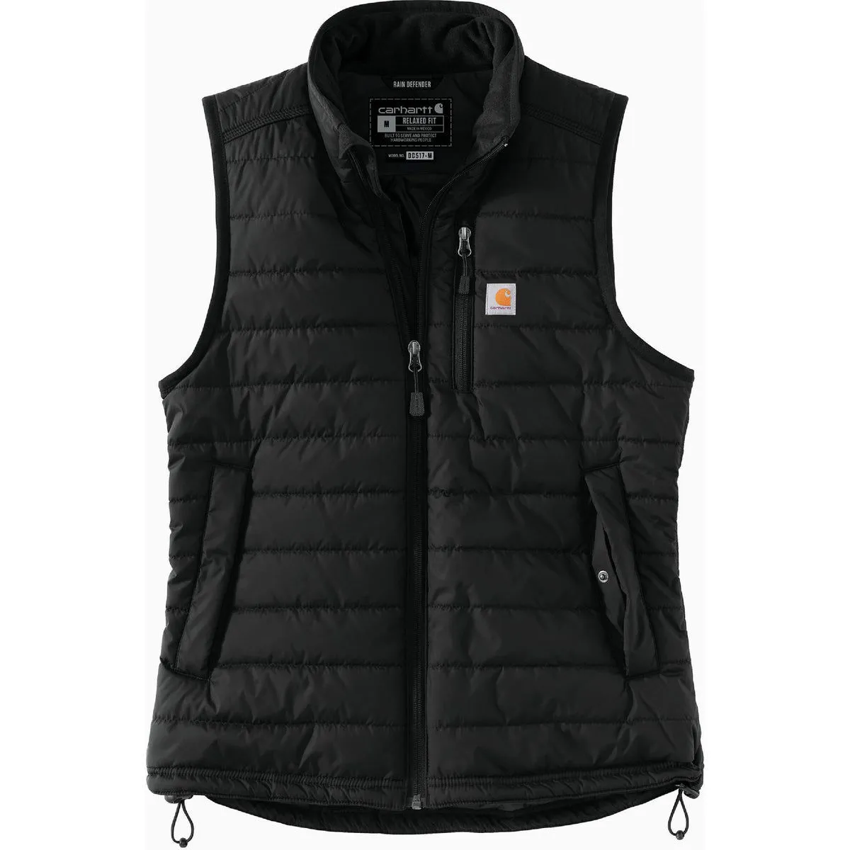 Carhartt Carhartt Rain Defender Women's Small Regular Black Nylon Insulated Mock Neck Vest