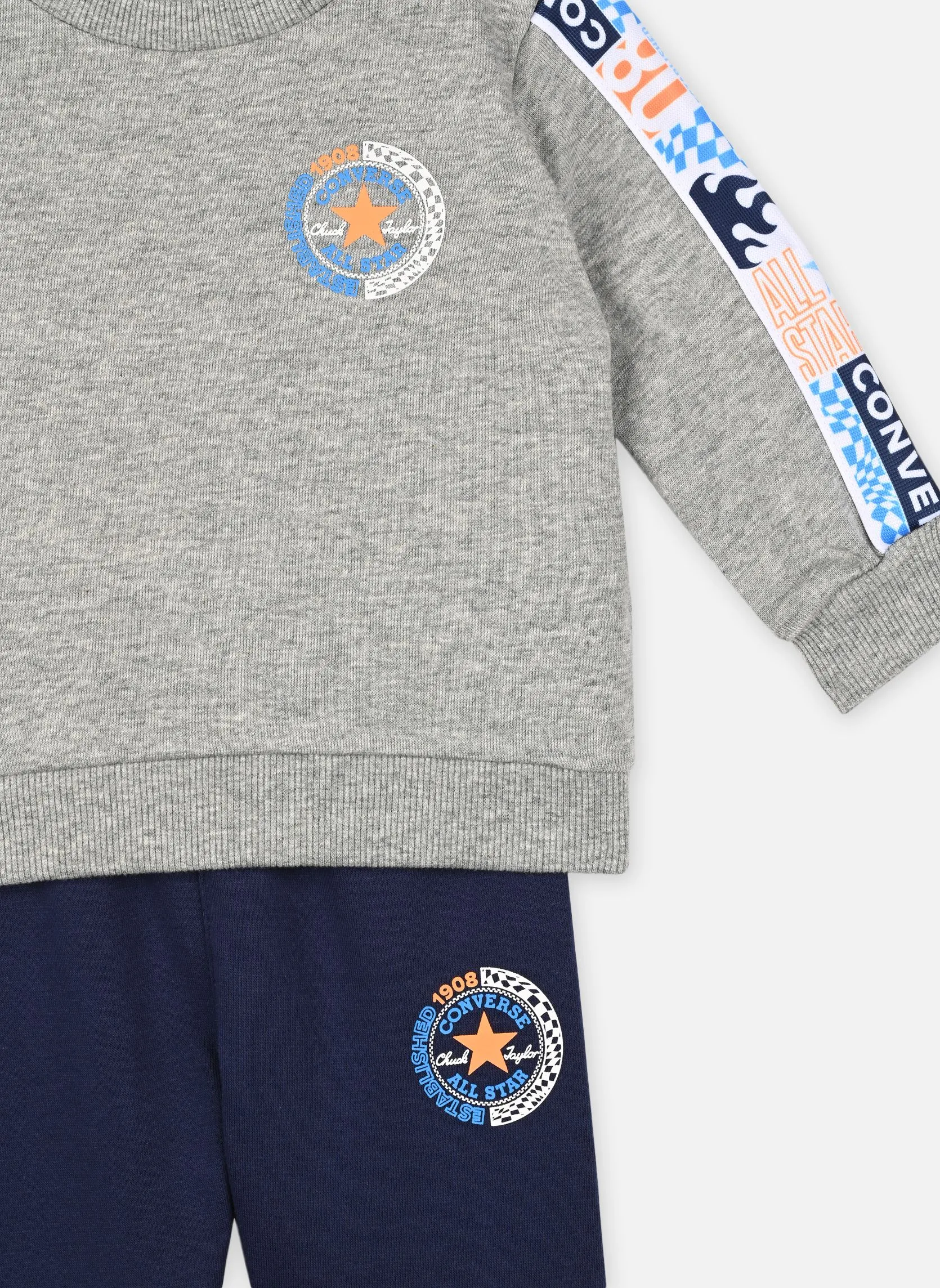 Converse ApparelLittle Kicks Crew Set - Azzurro