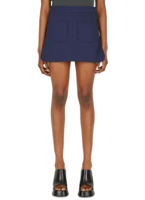 Courrèges Mid Rise Knitted Mini Skirt