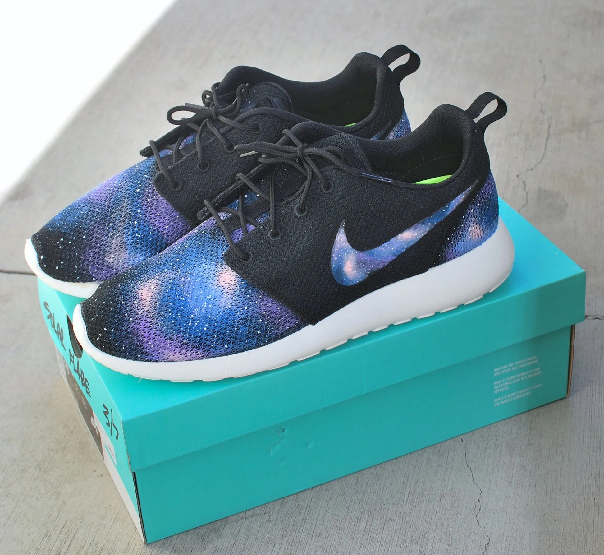 Custom Nike Roshe One - Hand Painted Galaxy Sneakers