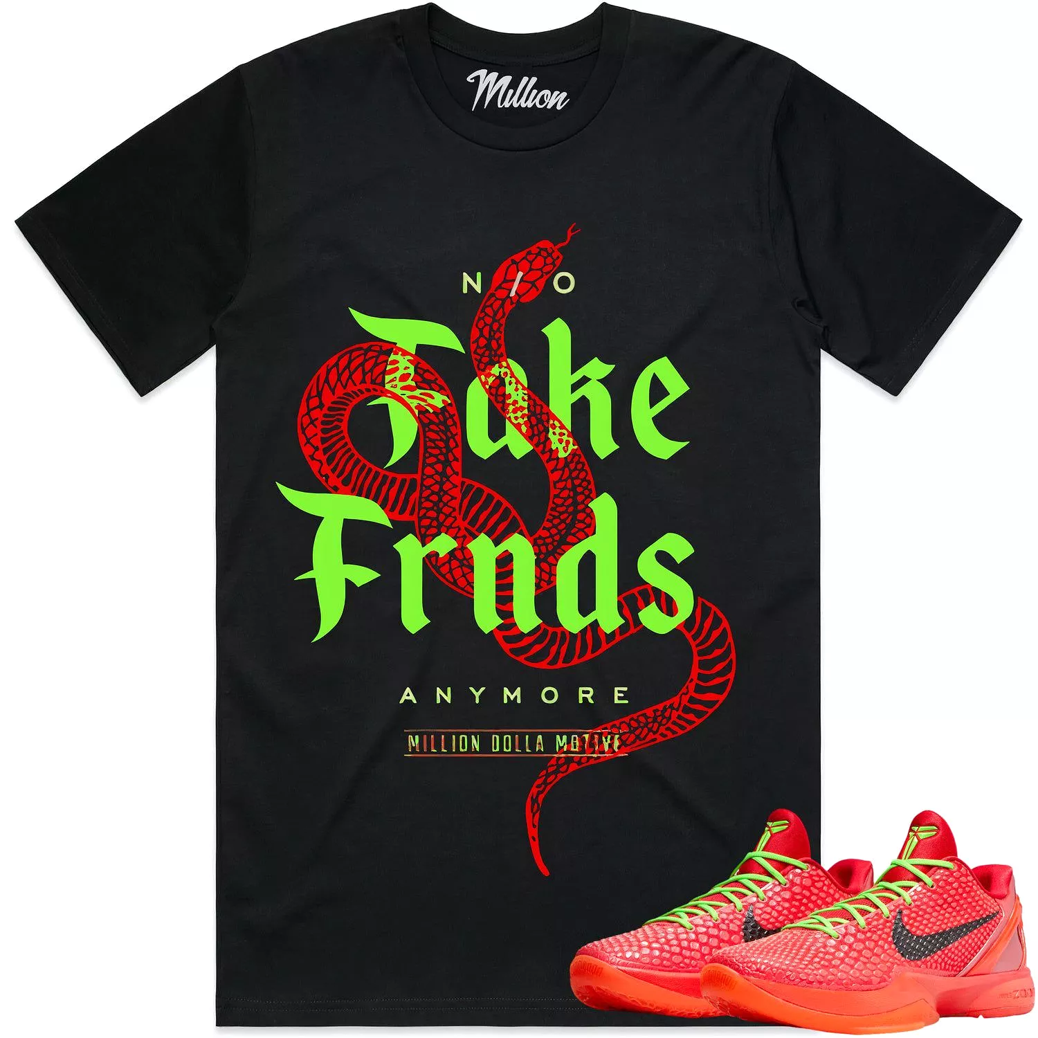 FAKE FRIENDS : Black Sneaker Tees Shirt