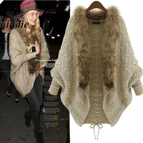 Fashion Solid Color Rib-knit Polyacrylonitrile Fiber Placket Cardigan