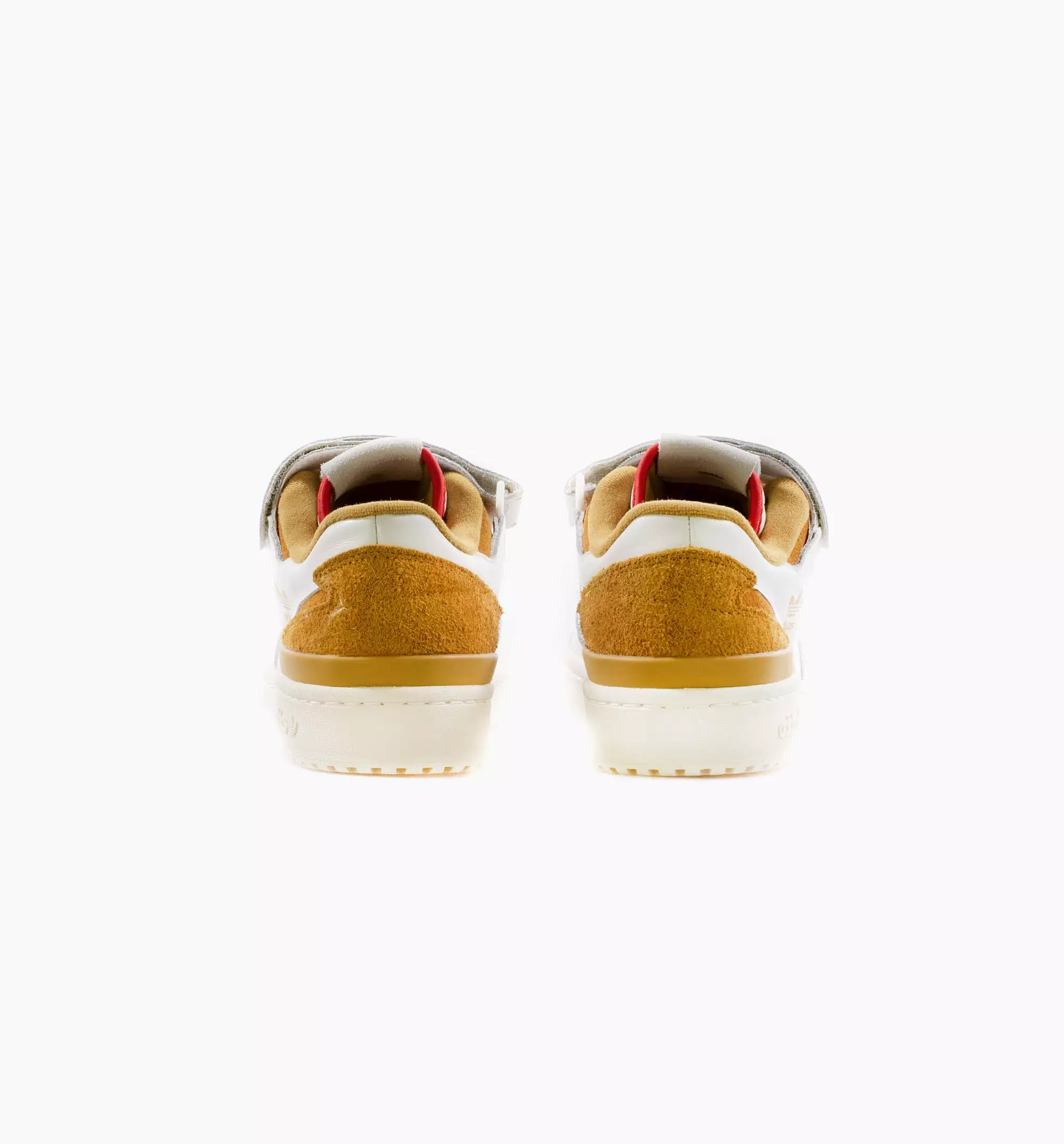 Forum 84 Low Mens Lifestyle Shoe - Cream White/Victory Gold /Red