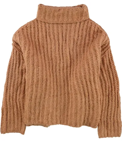 Free People Womens Fluffy Turtleneck Pullover Sweater