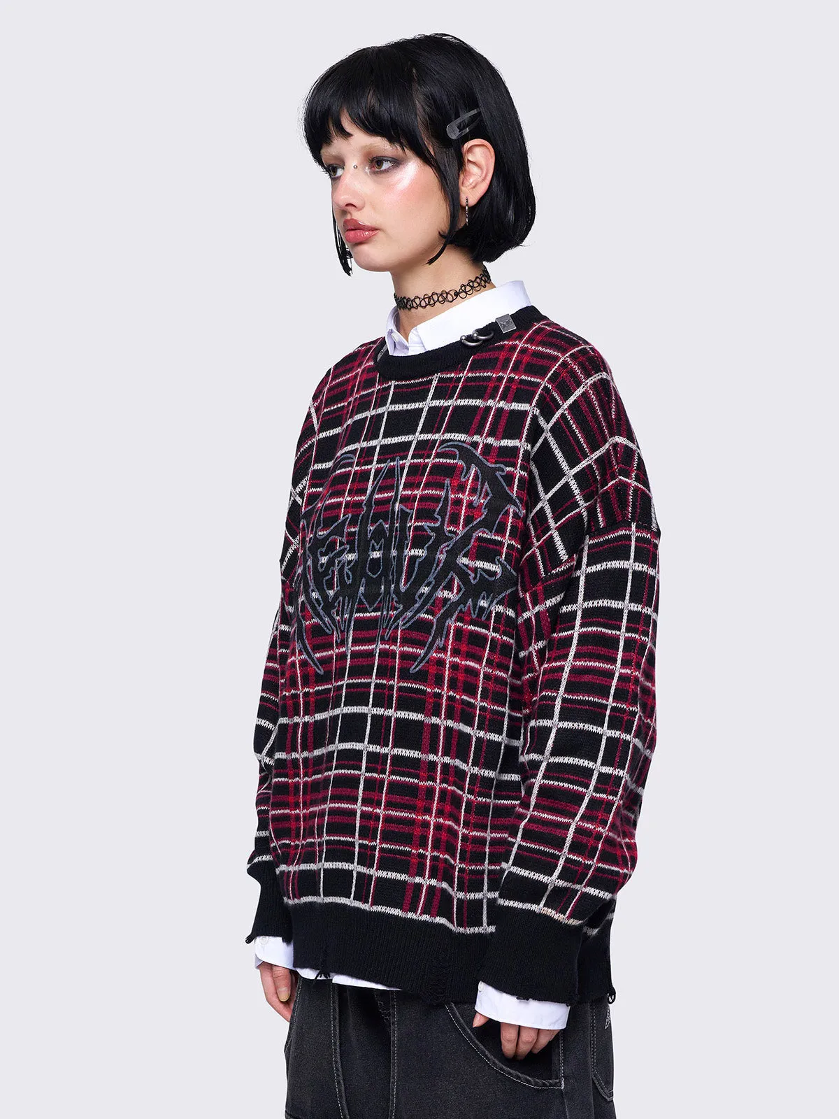 Heavy Plaid Sweater