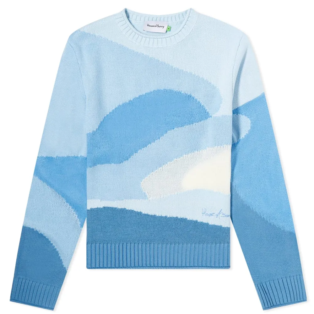 House of Sunny Kelly Landscape Knitted JumperMulti