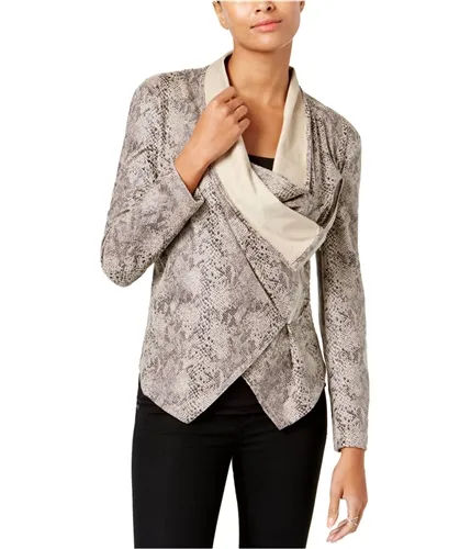 I-N-C Womens Draped Jacket