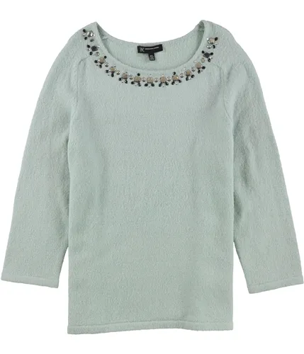 I-N-C Womens Embellished Collar Pullover Sweater