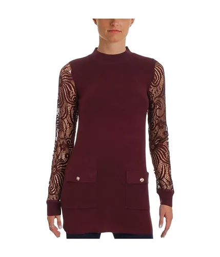 I-N-C Womens Lace-Sleeve Knit Sweater, TW2