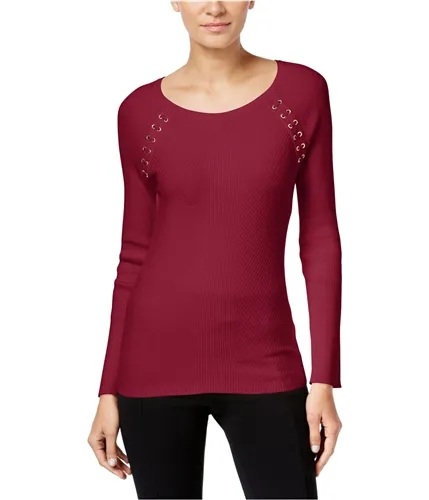 I-N-C Womens Lace-Up Knit Sweater, TW1