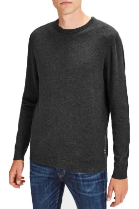 Jack & Jones Crew Neck Basic Knit Jumper Dark Grey