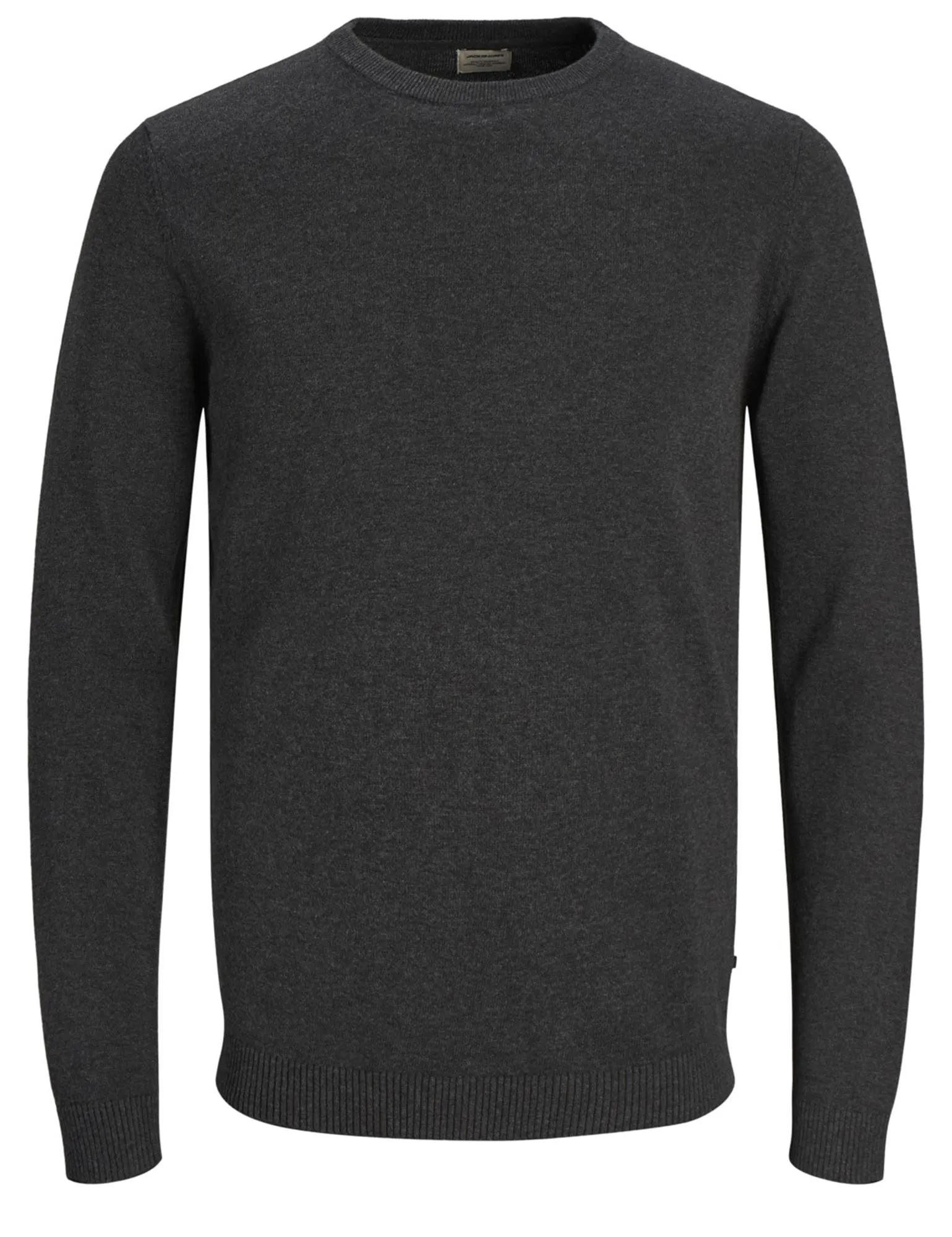 Jack & Jones Crew Neck Basic Knit Jumper Dark Grey