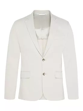 J.LIndeberg Mens Hopper Soft Cross Cotton Blazer - SILVER CLOUD