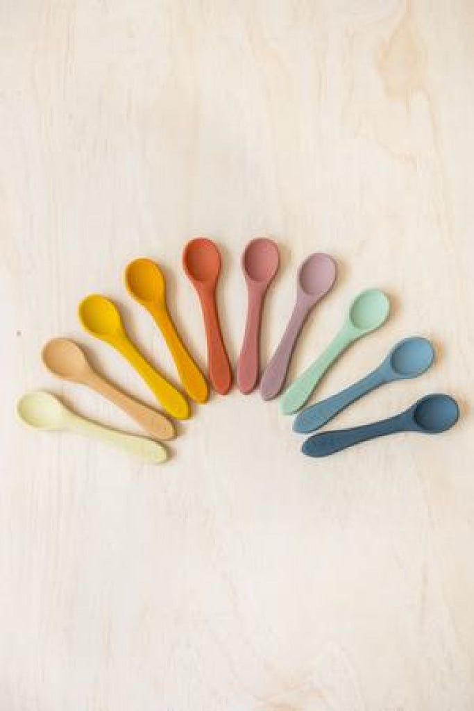 Kiin Baby - Silicone Spoon Twin Pack - Cloud