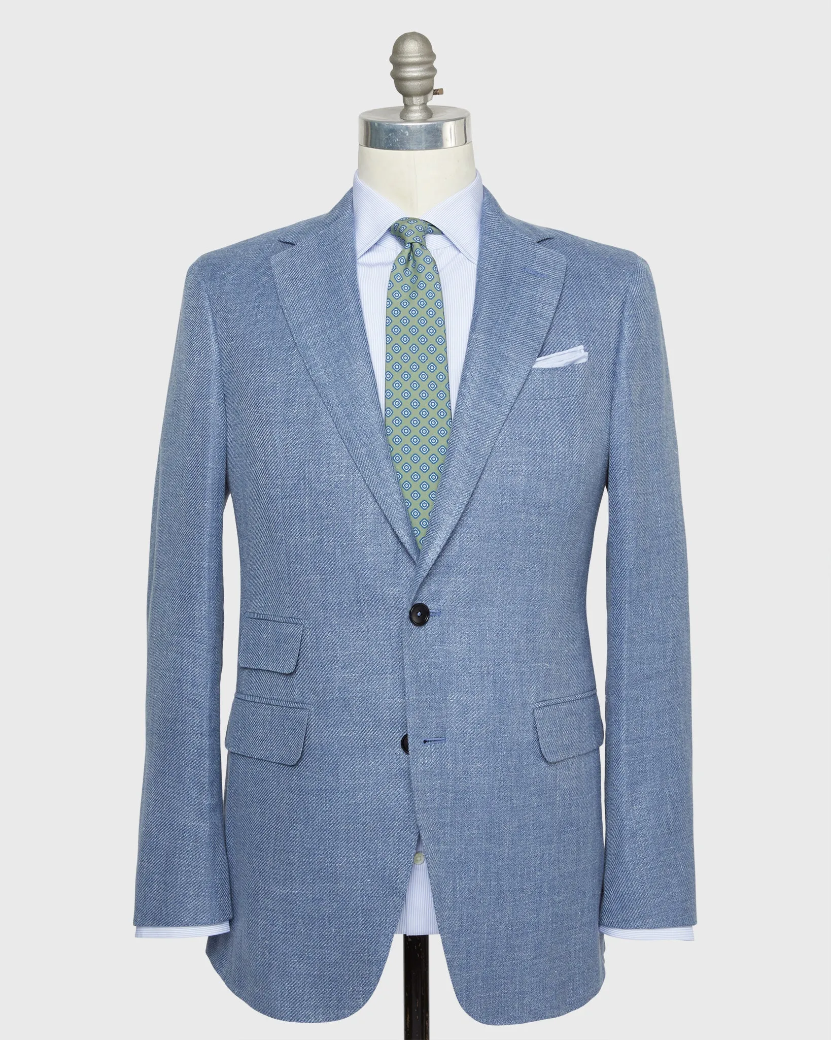 Kincaid No. 2 Jacket in Pale Blue Hopsack