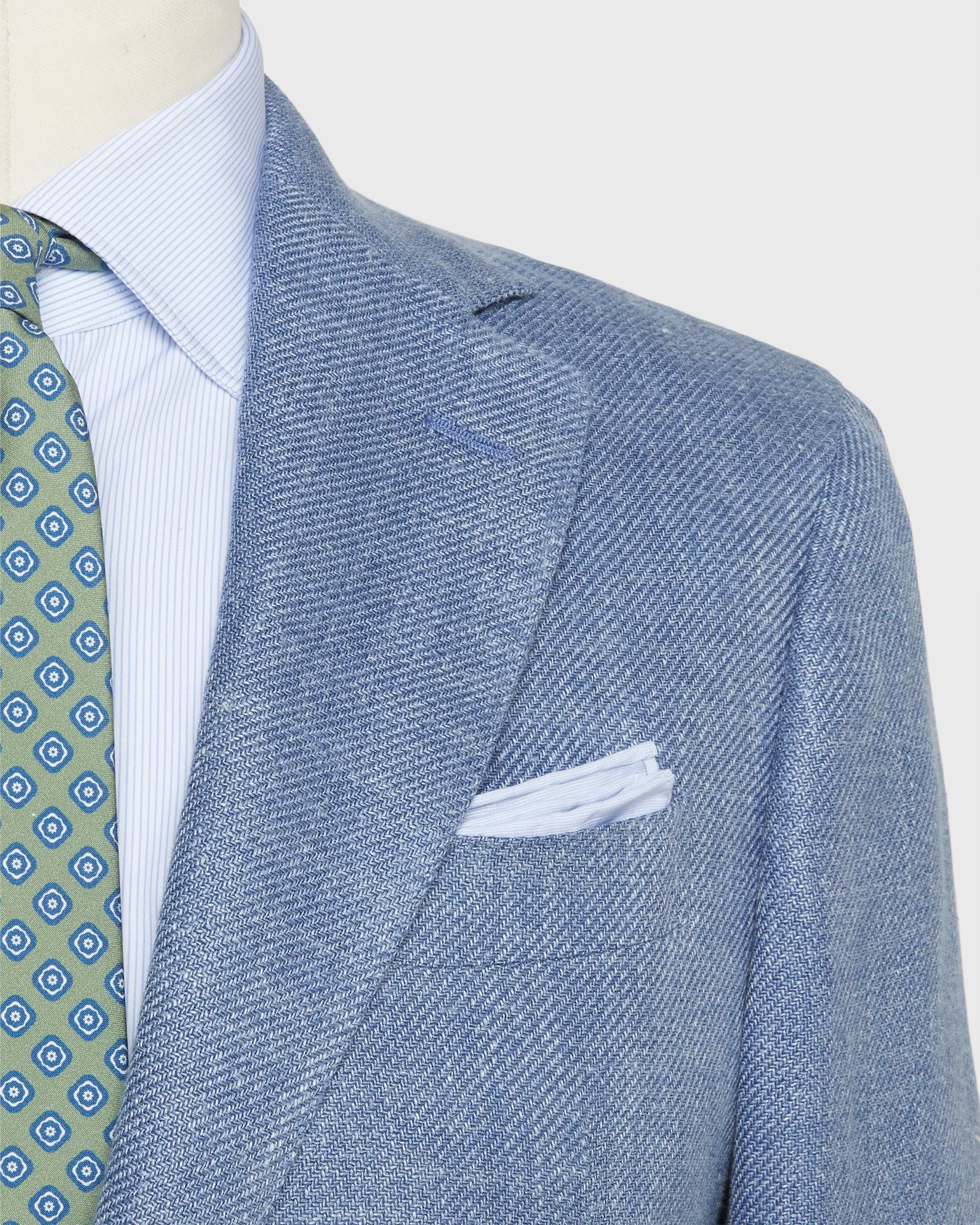 Kincaid No. 2 Jacket in Pale Blue Hopsack