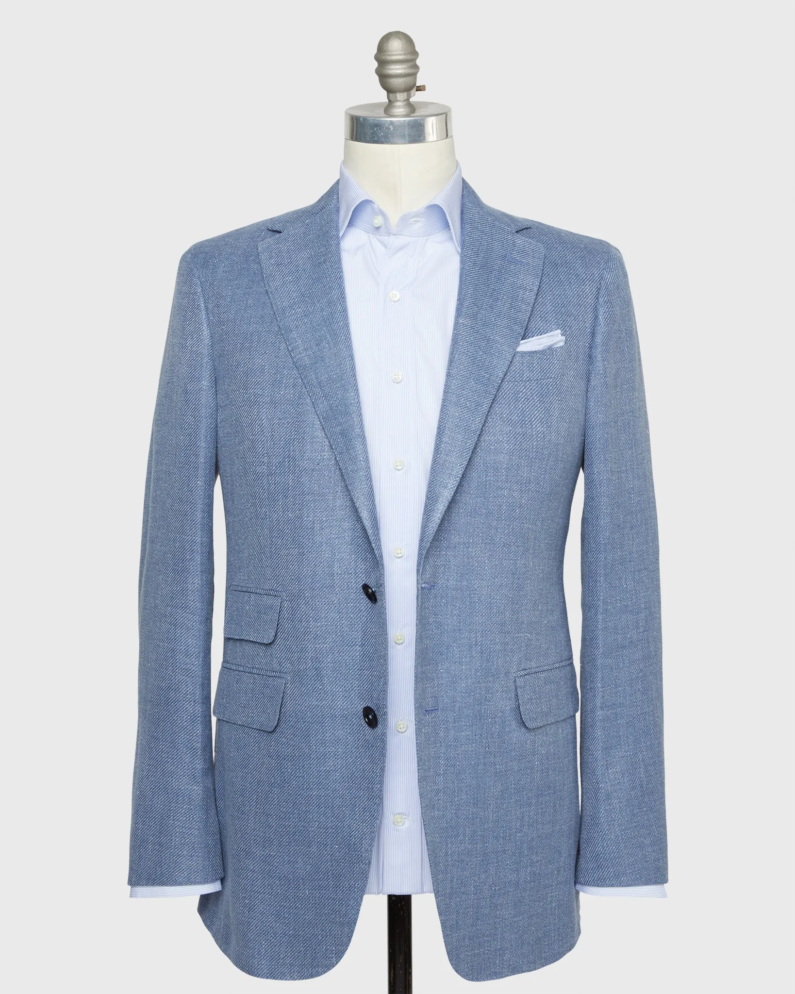 Kincaid No. 2 Jacket in Pale Blue Hopsack