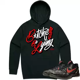 Kobe 6 Italian Camo 6s Hoodie to Match - RED BBL