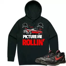 Kobe 6 Italian Camo 6s Hoodie to Match - RED PMR